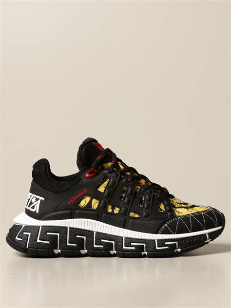 versace leather sneakers|versace sneaker price.